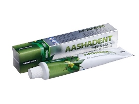 Натуральная зубная паста Лавр и Мята, 100г. Aashadent, (Aasha Herbals)
